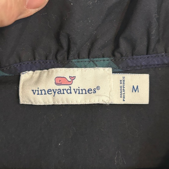Vineyard | Vines Black Ruffled Blouse | Size Medium - Picture 2 of 5